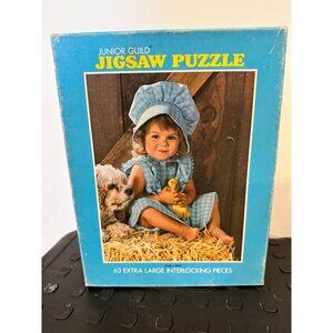 Whitman Vintage Jigsaw Puzzle Taking A Break 63 Piece